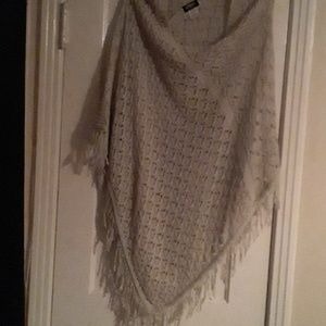 Beige poncho...worn once.